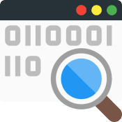 A Blitz Local SEO icon with a magnifying glass.