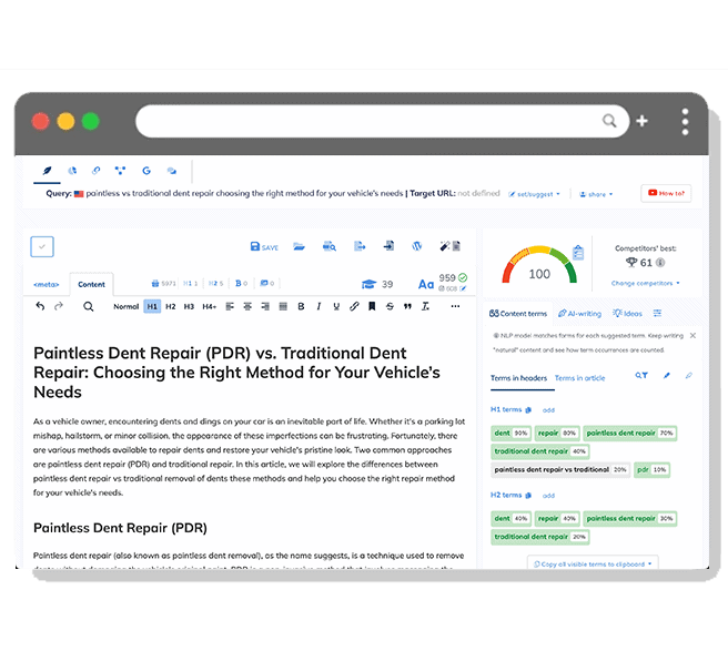 AI Blog Content Writing report